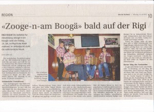 Radiosendung Zooge-n-am Boogä auf Rigi Kulm